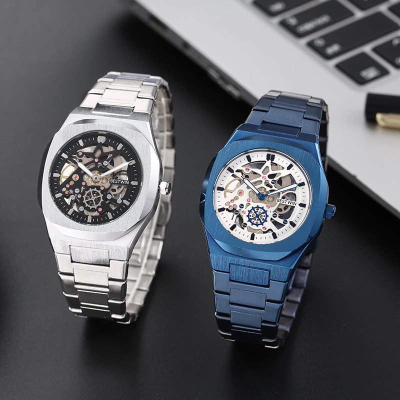 Fashion Alliage Montres Hommes BESTWIN Fermoir papillon creux