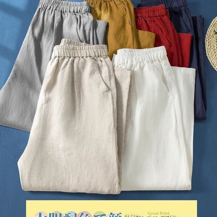Pantalons à manches longues en coton liné à manches longues pour femmes