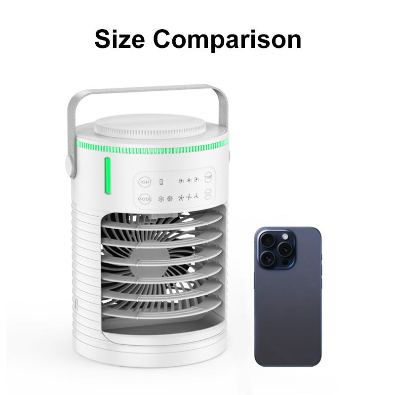 Ventilateur de bureau rechargeable avec réglages 3 vitesses