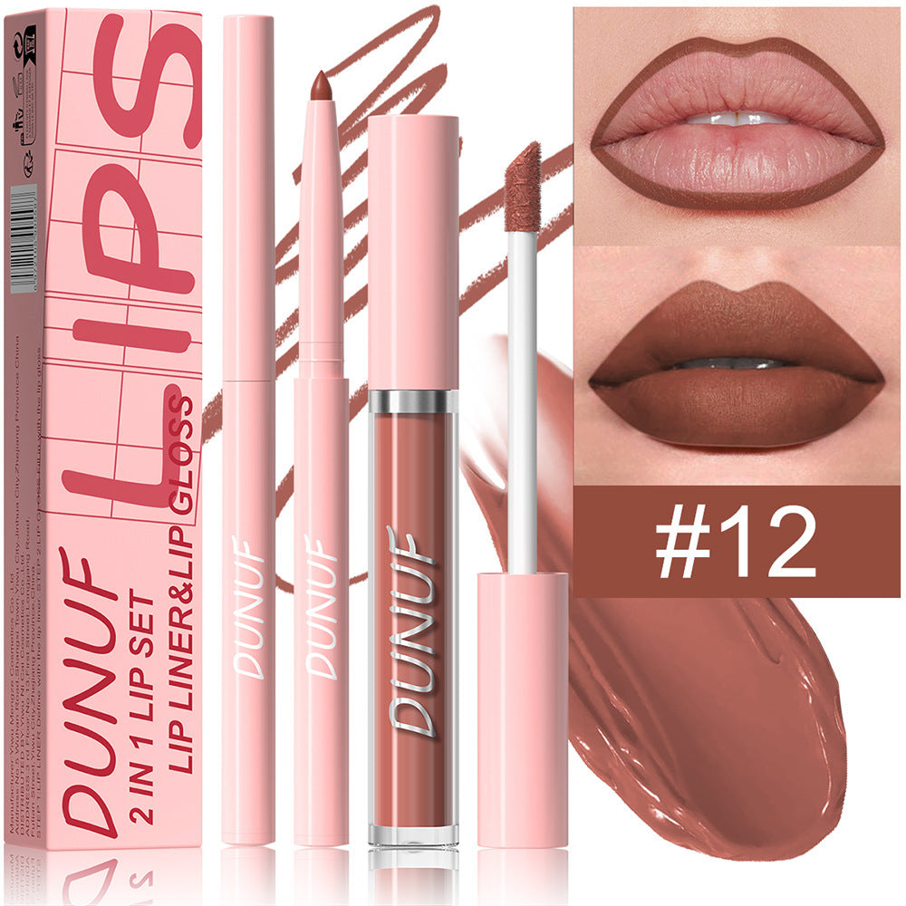 Velvet Matte Lip Glaze Couleur longue durée très pigmentée pour un look nu naturel