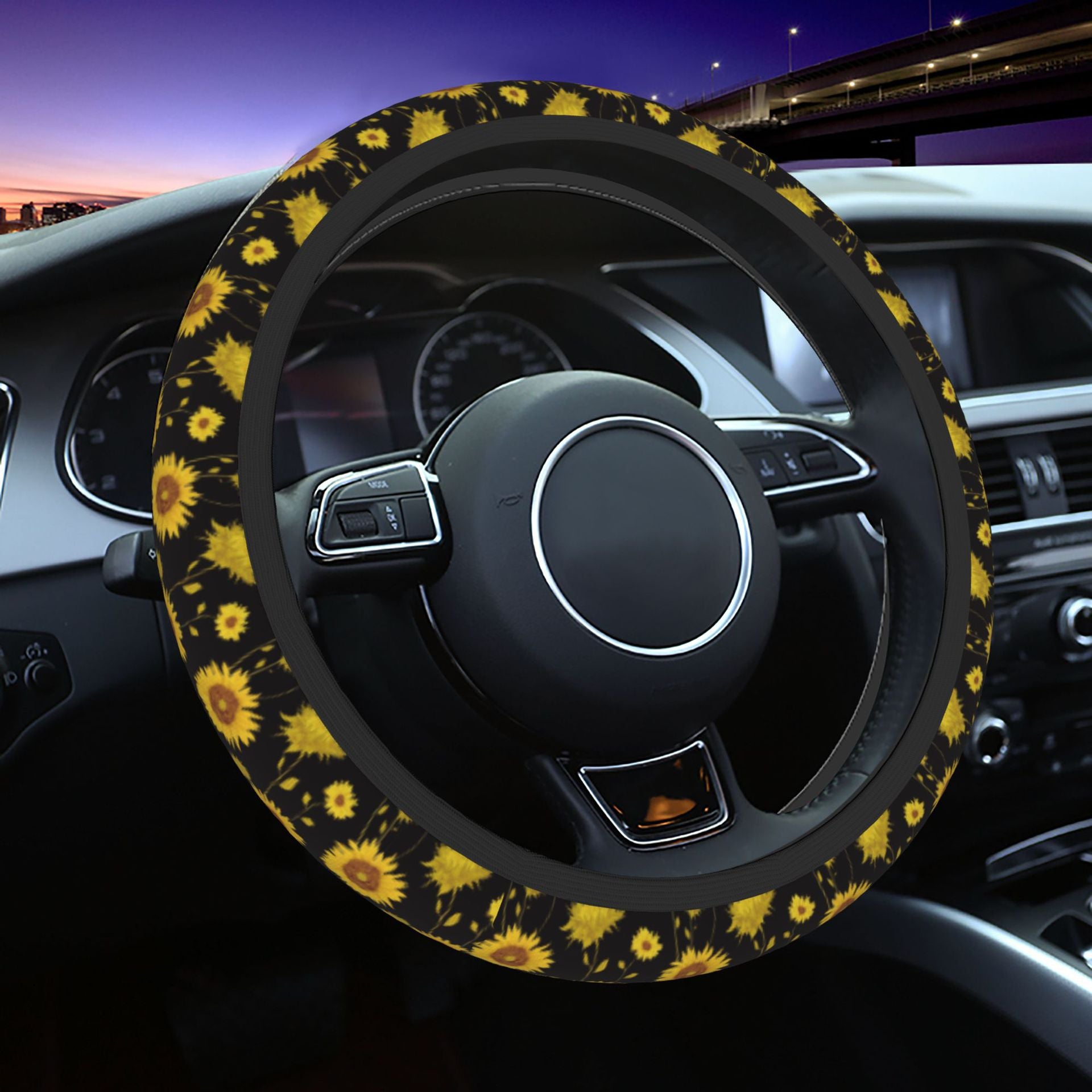 Couverture de volant de voiture imprimée