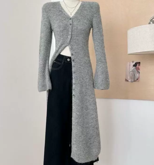 Cardigan retro retro pour l'automne haut de gamme Et l'hiver