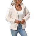 Manteau à capuche en peluche pour femmes