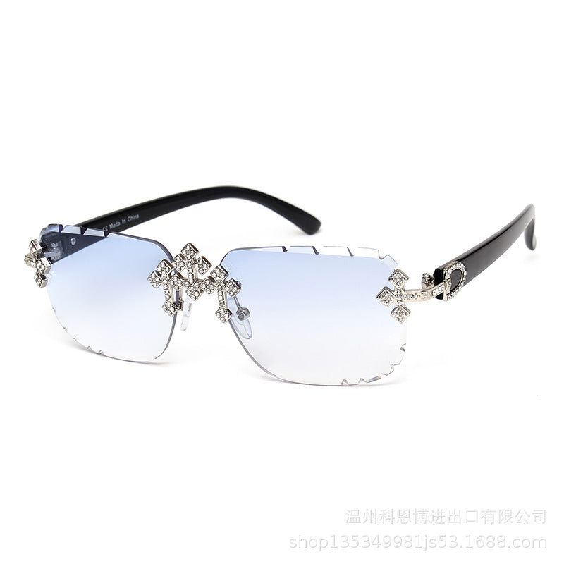 Lunettes de soleil de mode pour femmes Cross Diamond