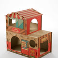 Chat Villa All-in-One Scratching Post & BedThickened Corrugated Paper Scratch Toy