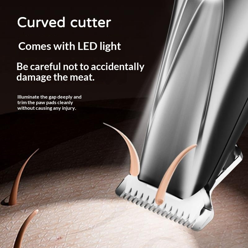 Clipper sans fil lavable à corps entiers pour animaux de compagnie à faible bruit