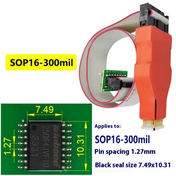 Removable chip etching probe wire