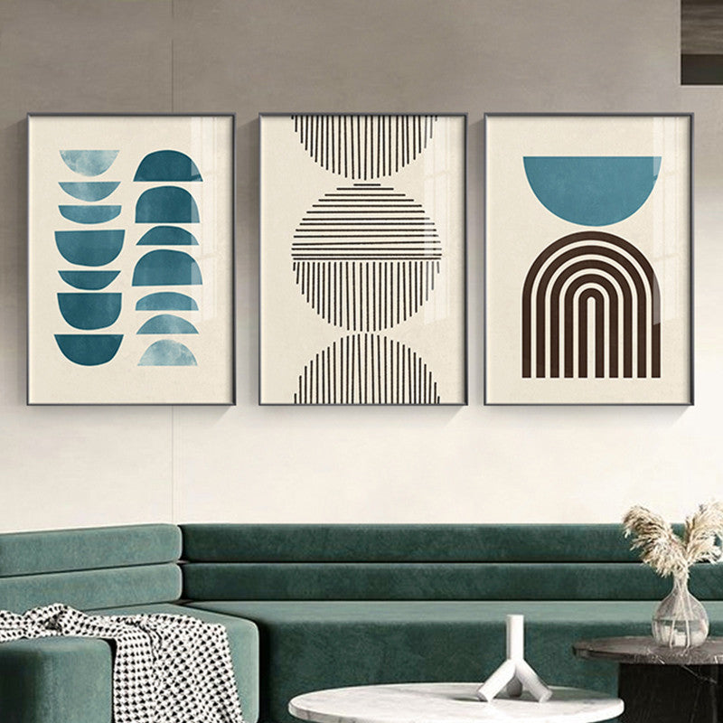 Minimaliste coloré affiche géométrique impression toile peinture