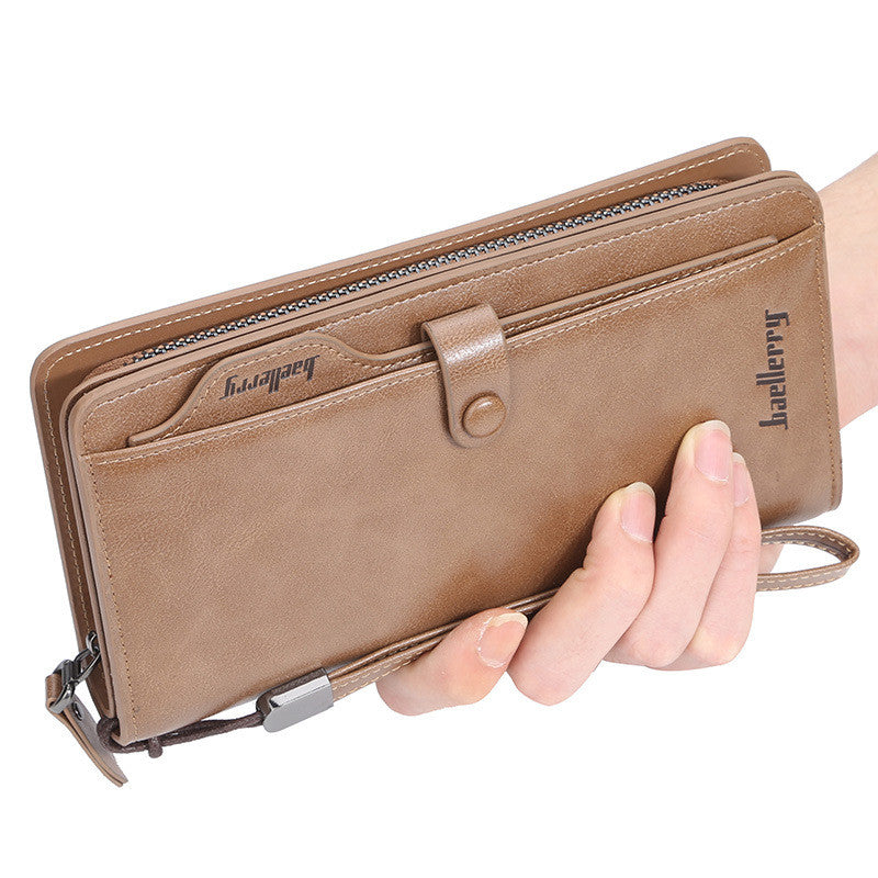 Portefeuille de sac de téléphone multifonction rétro homme