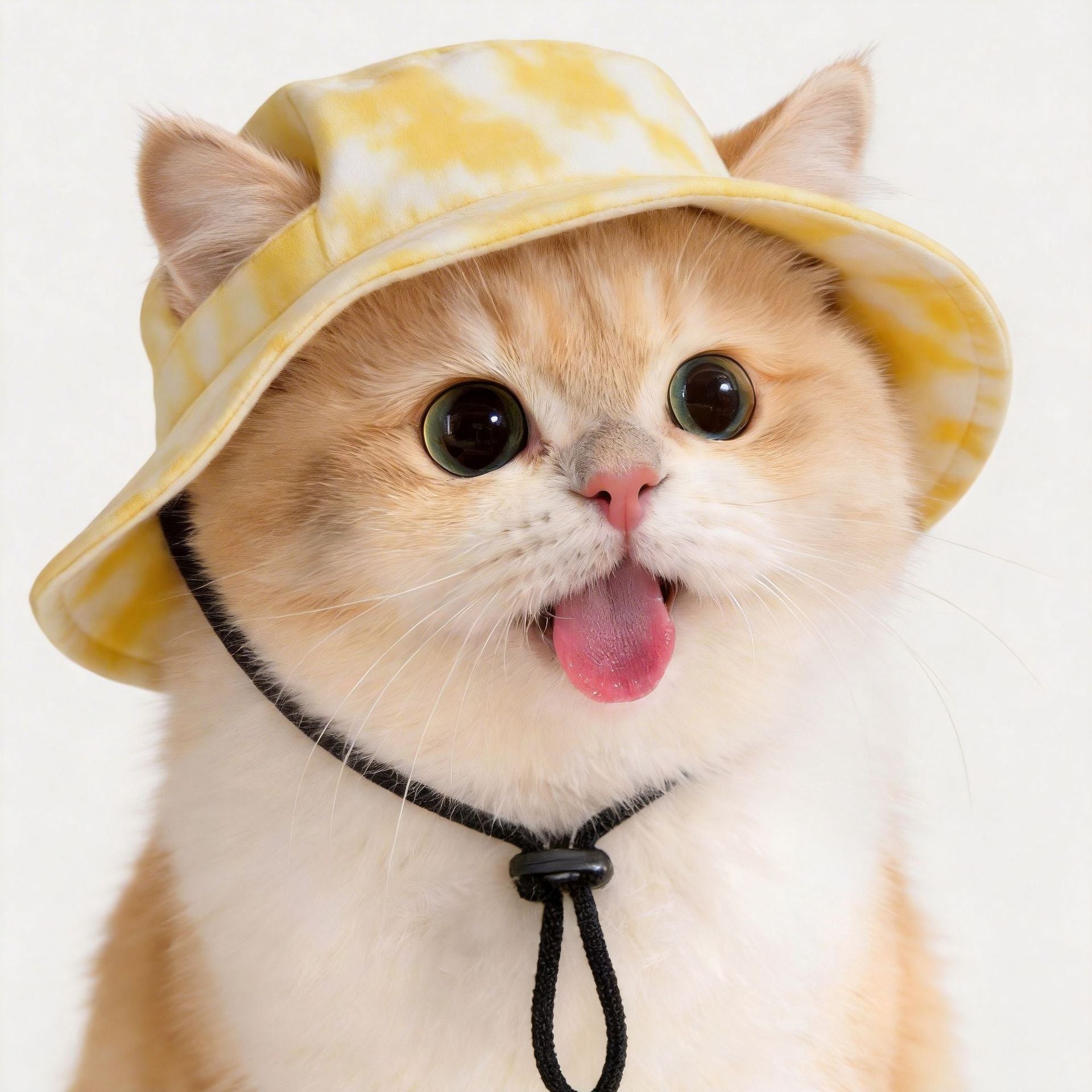 Chapeau de seau de chien avec trous d'oreille Ajustement Été Plage Visière Cap à écran solaire adapté pour le chien