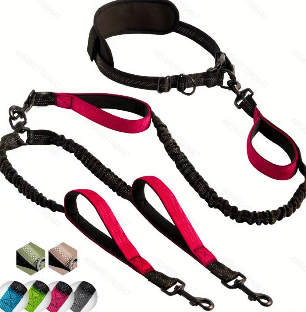 Amazon Pet Supplies Fitness Sports Running Leash Multifonctionnel Leash Dog Leash Vente en gros
