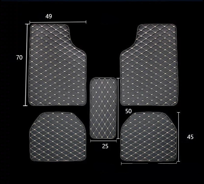 Universal Right Rudder Foot Pad Embroidered Leather Full Surround