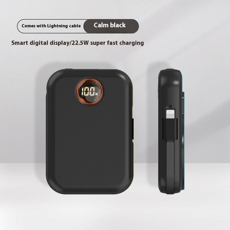 Magnetic avec câble affichage numérique charge rapide alimentation portable