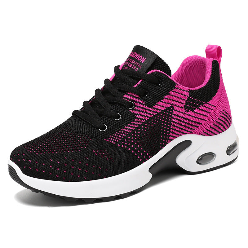 Femmes Flyknit Mesh Chaussures en Plus Tailles Chaussures de course confortables
