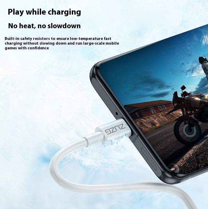 Câble de données Câble de charge rapide Fil de tressage entièrement compatible