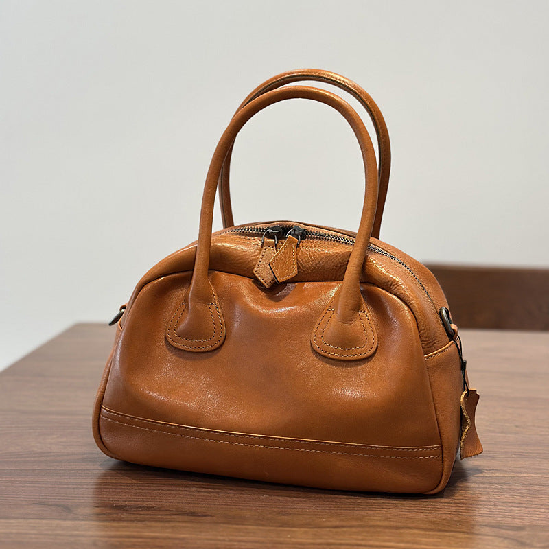 Sac casual en cuir Shell style Crossbody