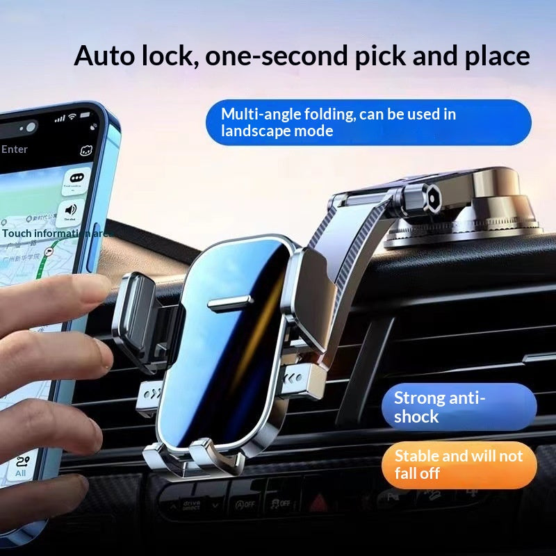 Porte-téléphone à aspiration automatique monté sur une voiture