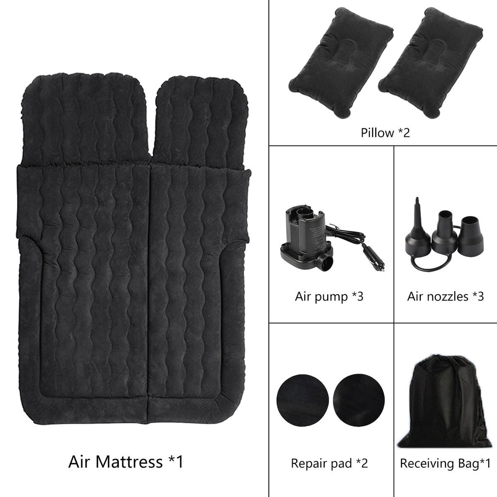Voiture SUV Air Bed Sleep Travel Matelas gonflable Siège Coussin Mat Camping W Pompe