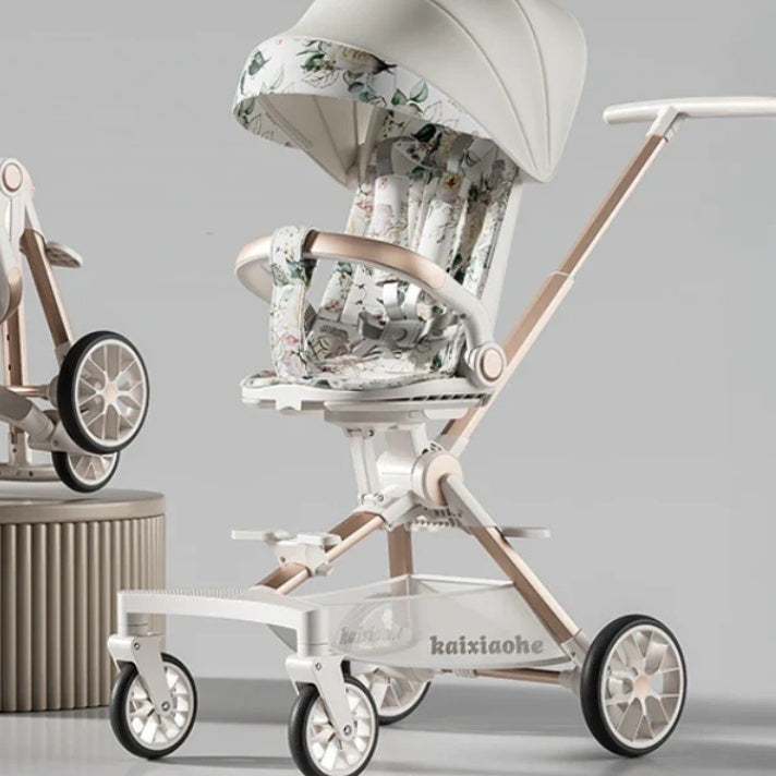Enfants à quatre roues Bébés Trolley inclinable bidirectionnel pliant léger