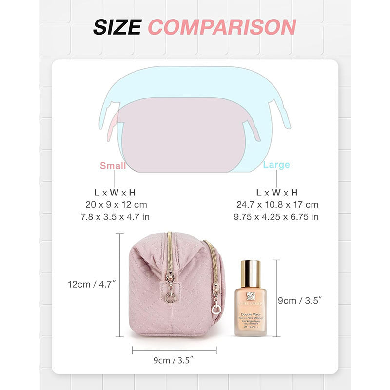 Grand sac de maquillage à grande ouverture