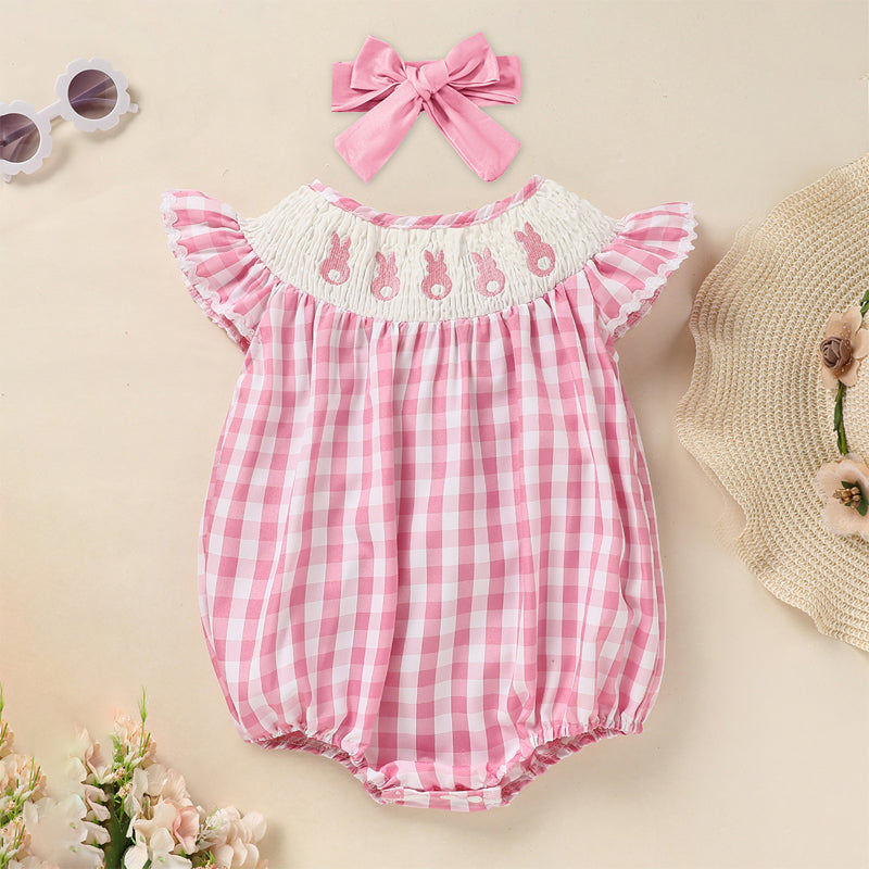 Cute Baby Girl Bunny Romper Set