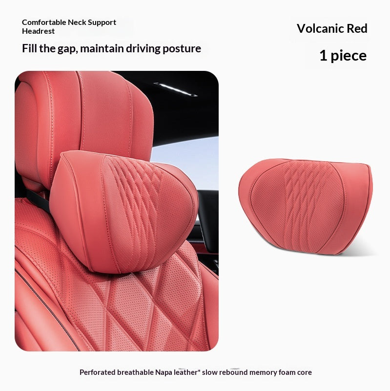 Summer Respirant Memory Foam Car Headset & Lombar Support