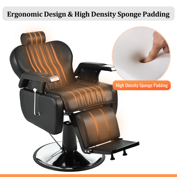 Chaise de coiffeur inclinable de service lourd