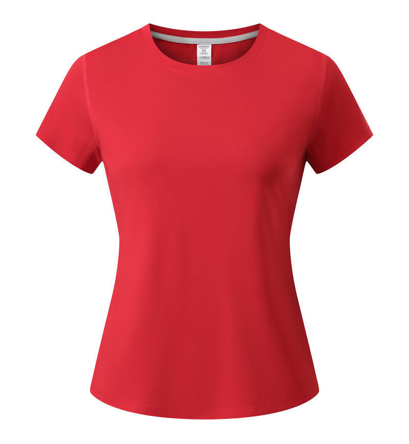 T-shirt cou rond à séchage rapide Été Manches courtes Uniforme de travail