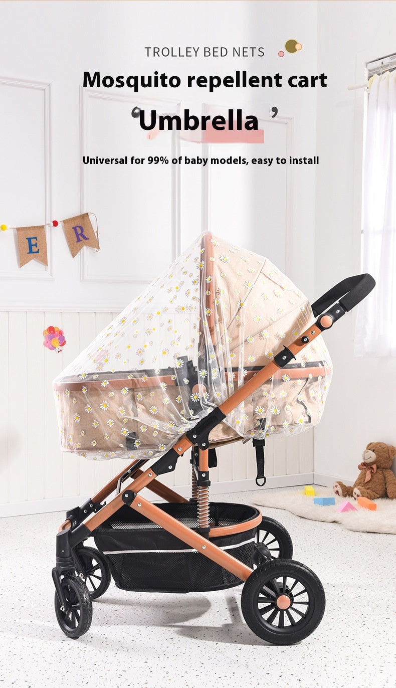 Infantile Mosquito Net Poussette d'impression de type complet