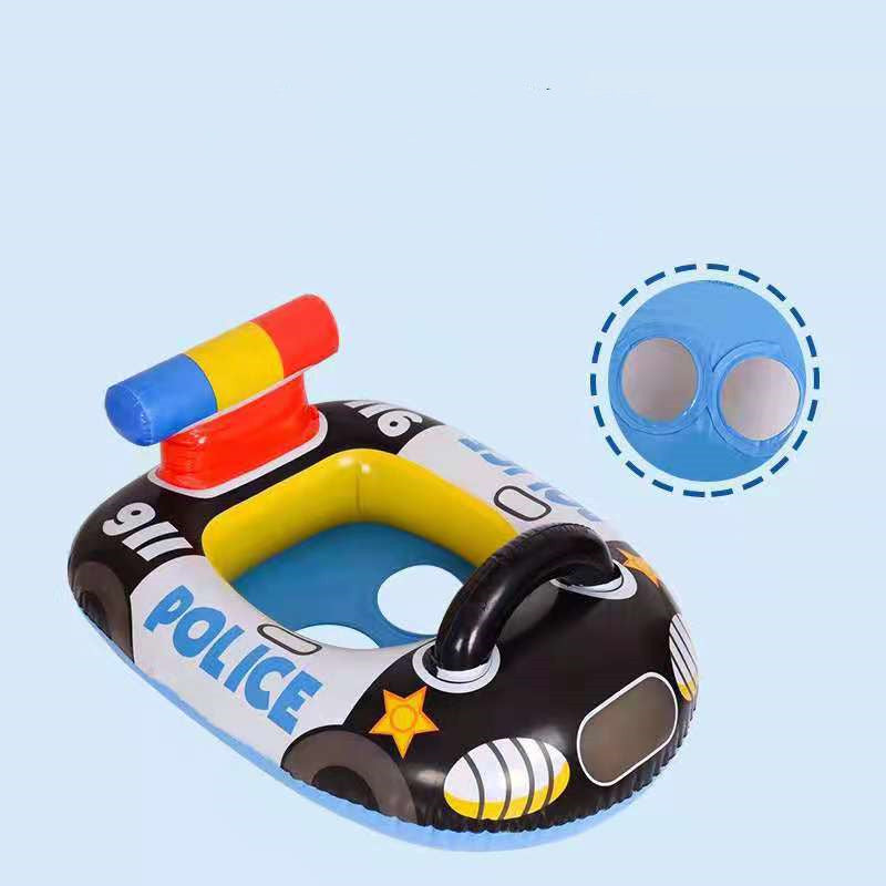 Anneau de natation pour enfants PVC gonflable Police Car Anneau de natation