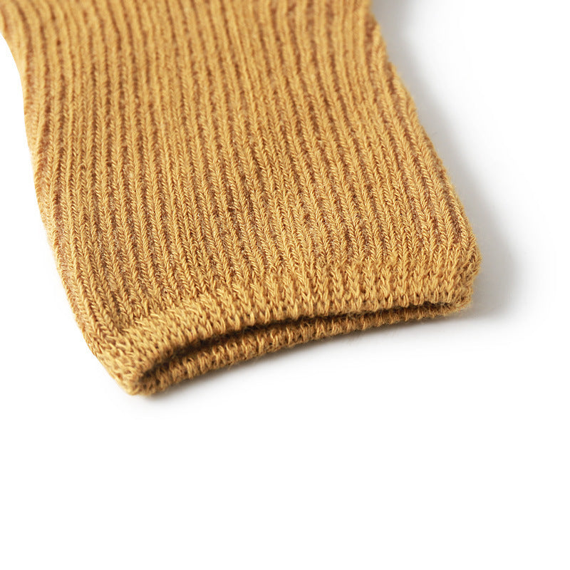 Bébé Style d'automne Chaussettes de jambe non étanches Couleur pure