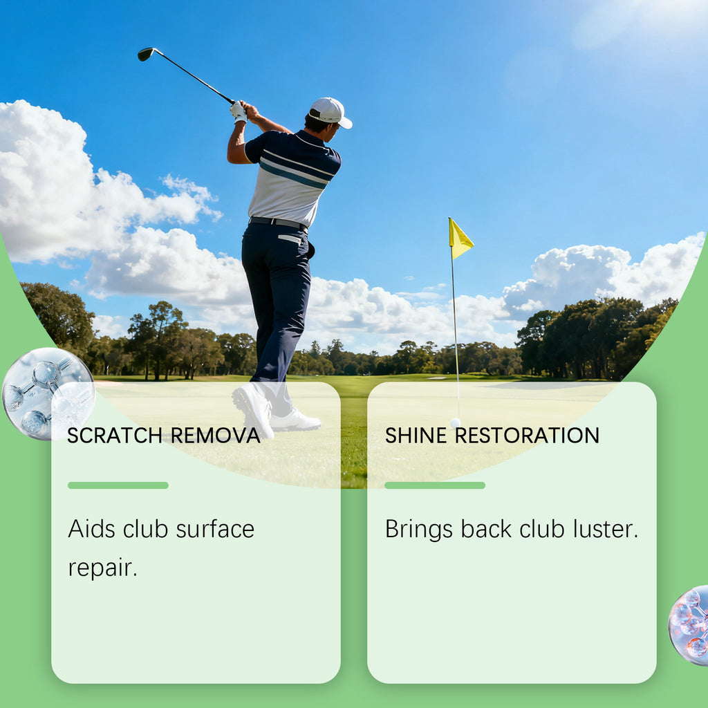 Juefish Golf Club Scratch Cleaner Nettoie doucement et illumine la surface des politiques de soins quotidiens