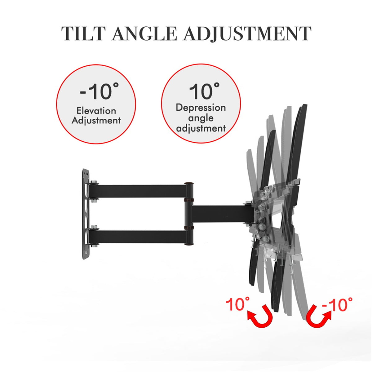 32-65 pouces Single Pendulum Small Base TV Stand TMXD-103 roulement de charge 35KG
