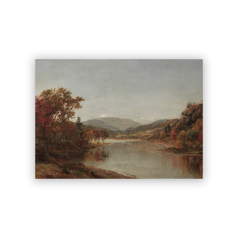 Automne Arbres Paysage Peinture à l'huile Affiche Toile Salon Décoration