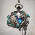 Un cadeau de papillon personnalisable pour une montre de poche en plume de style chinois