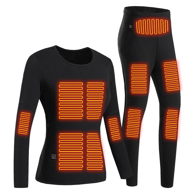 Long Johns USB chauffage épais de protection contre le froid