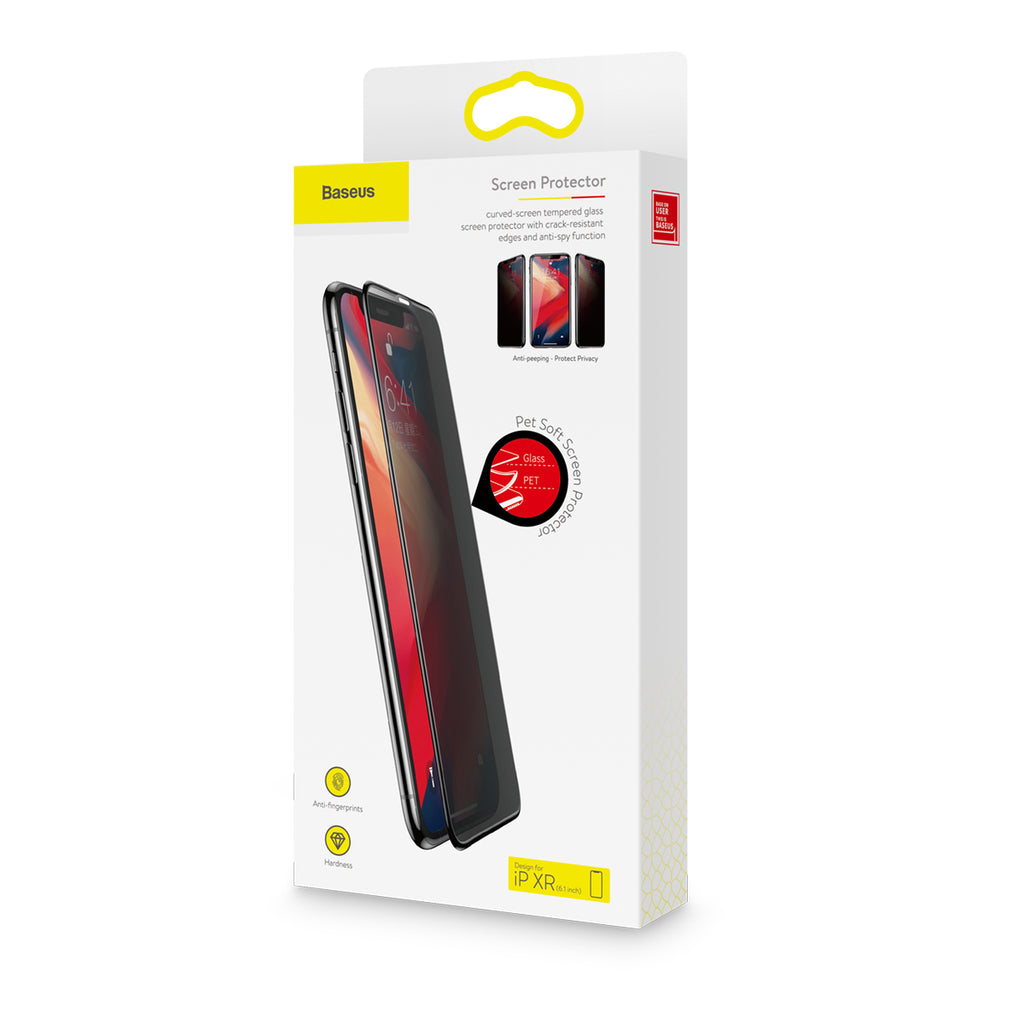 0.23mm Unbroken Edge Full Screen Curved Privacy Film trempé pour IP XR 11 6.1 En pouces