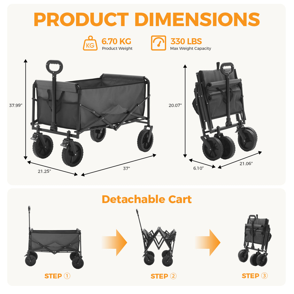 Chariot pliable