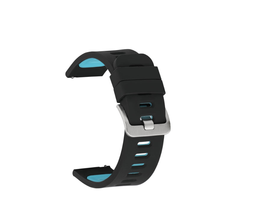 Bracelet en silicone Smart Watch bicolore 20 22mm