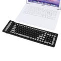 24g sans fil Mute pliant clavier étanche silicone portable