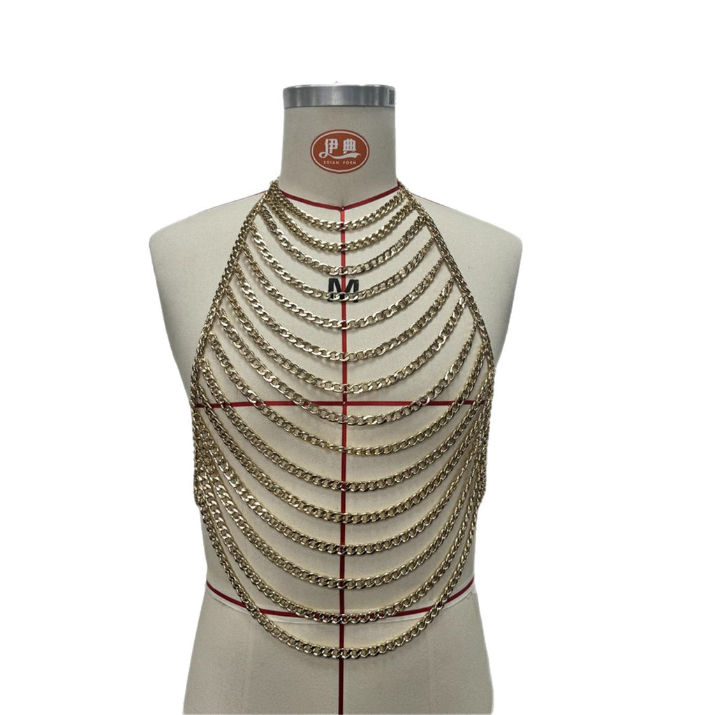 Personalized Halterneck Backless Sexy Hollow-Out Chaîne du corps