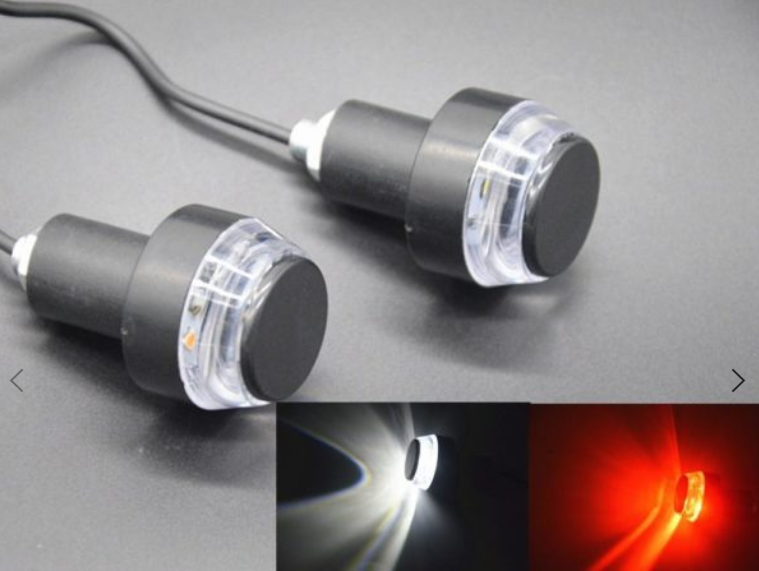 Terminal de poignée de moto 12LED Indicateur de virage bicolore
