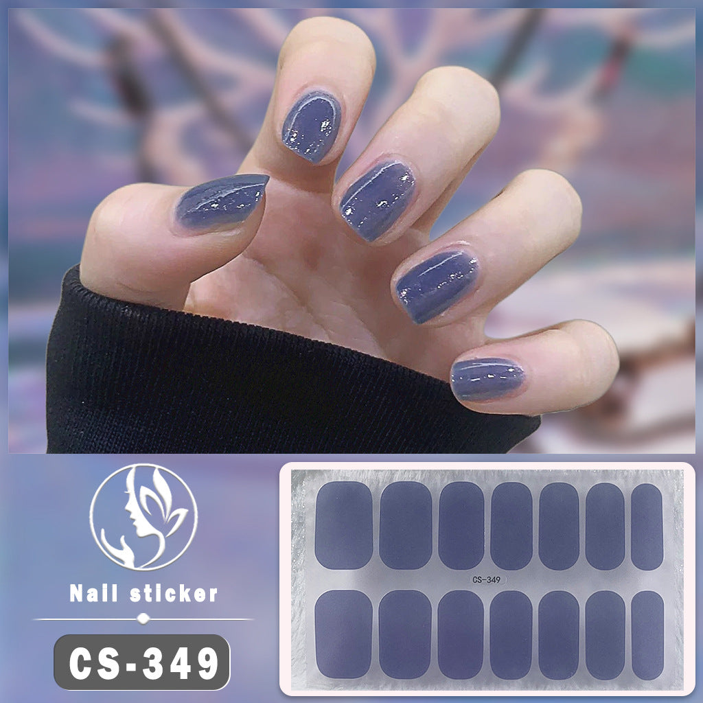 Pièce en forme d'ongle d'art en couleur solide imperméable