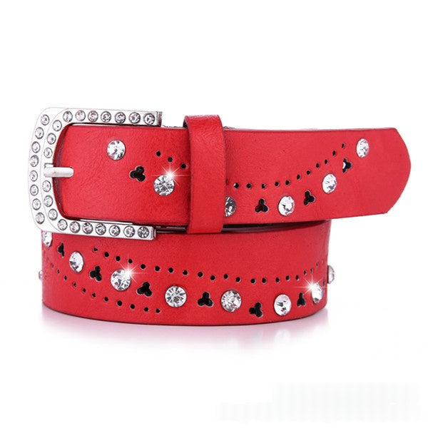 Ceinture pour femmes Un design à la mode de style coréen en Strass