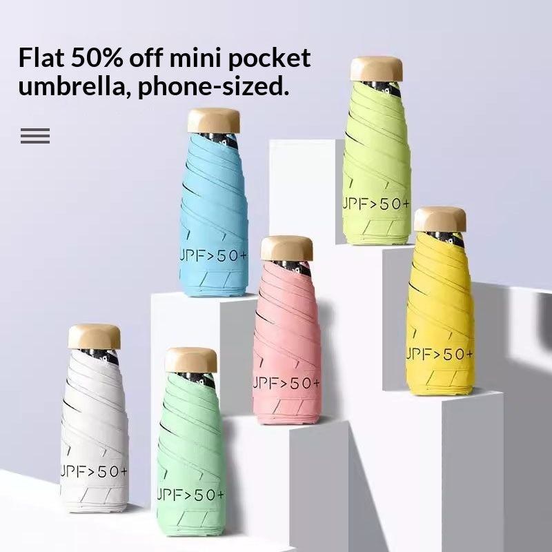 Mini umbrella 60-off for sun and rain
