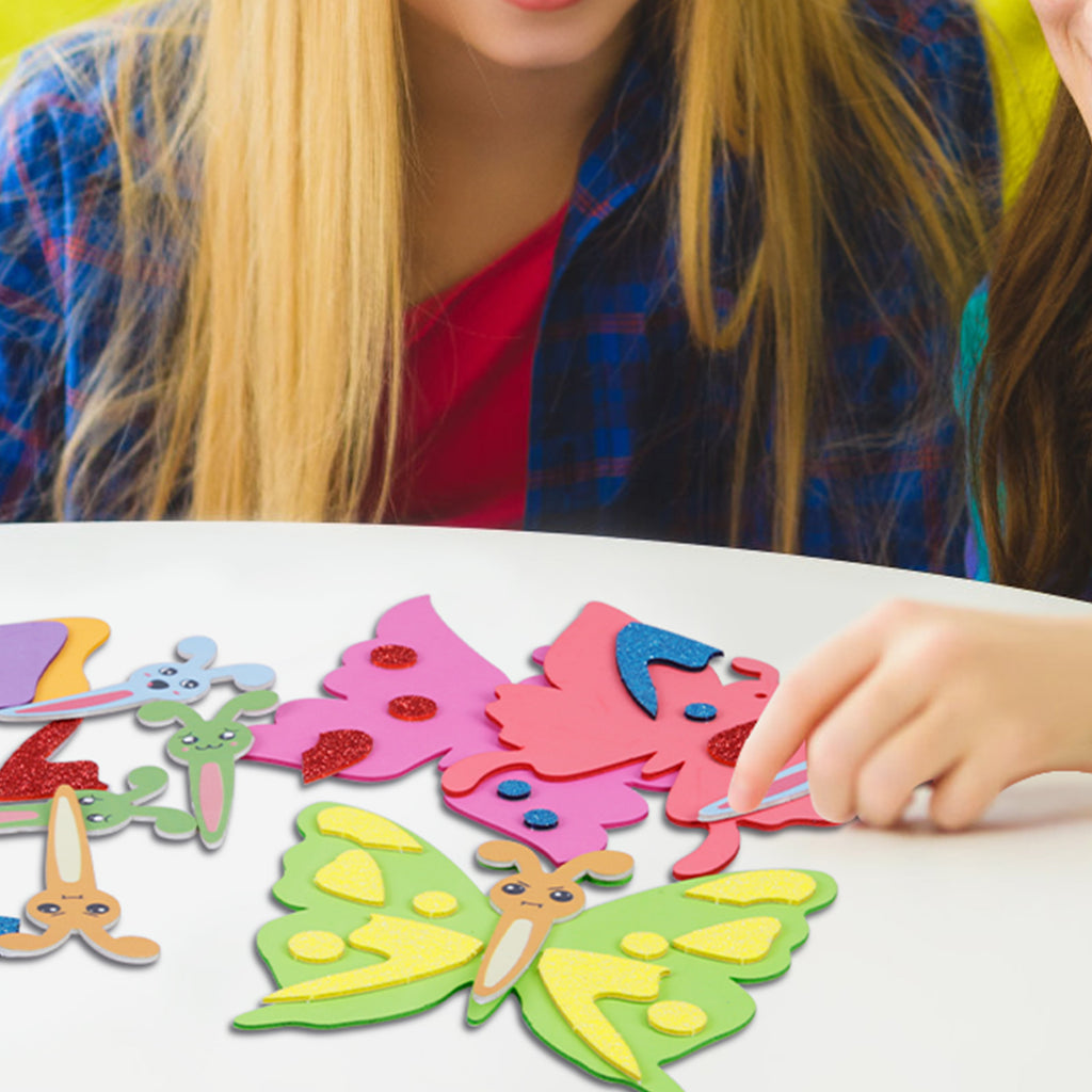 Ensemble de 12 figures de papillons EVA pour l'artisanat et la décoration