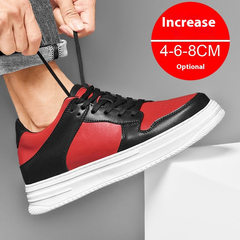 Été Invisible Hauteur Augmentation Chaussures Homme 8cm Respirant Platform Sports