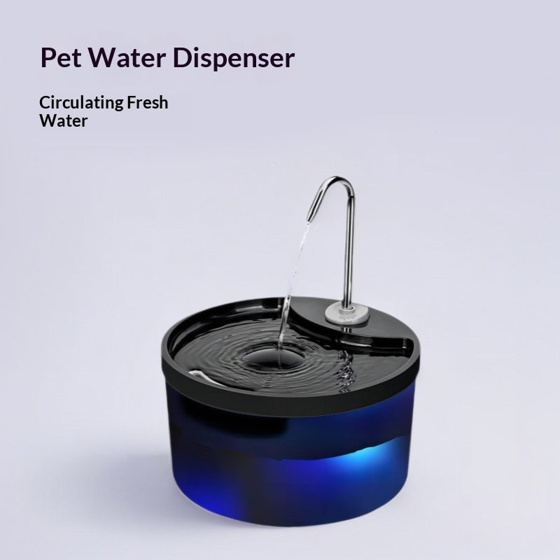 Fontaine d'eau pour animaux de compagnie filtrée intelligente autocirculaire Qui fonctionne tranquillement