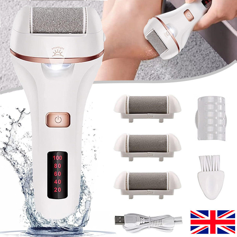 Fichier de pied électrique Rechargeable Callus Hard Skin Remover Pieds Pédicure 2 Vitesses