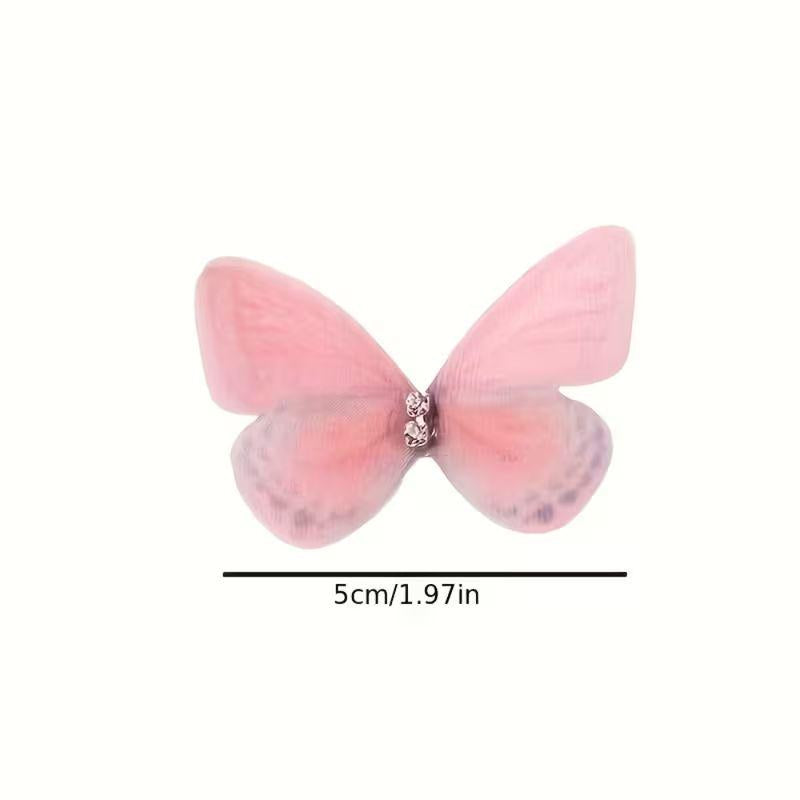 100 Mini Butterfly Craft Supplies - Papillons de simulation 3d doux